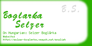 boglarka selzer business card